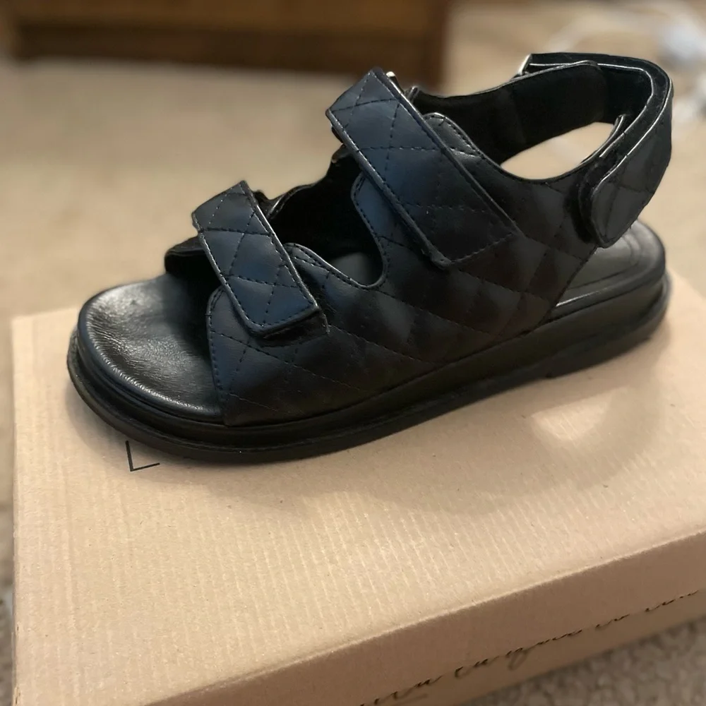 Chunky Leather Sandals - Picture 1 of 13